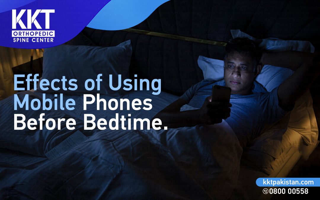 Effect of mobile phone usage before bedtime.
