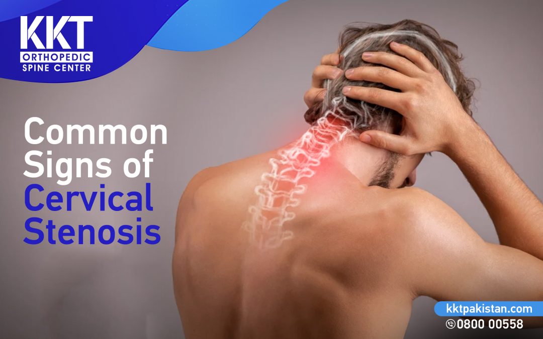 Common signs of cervical stenosis