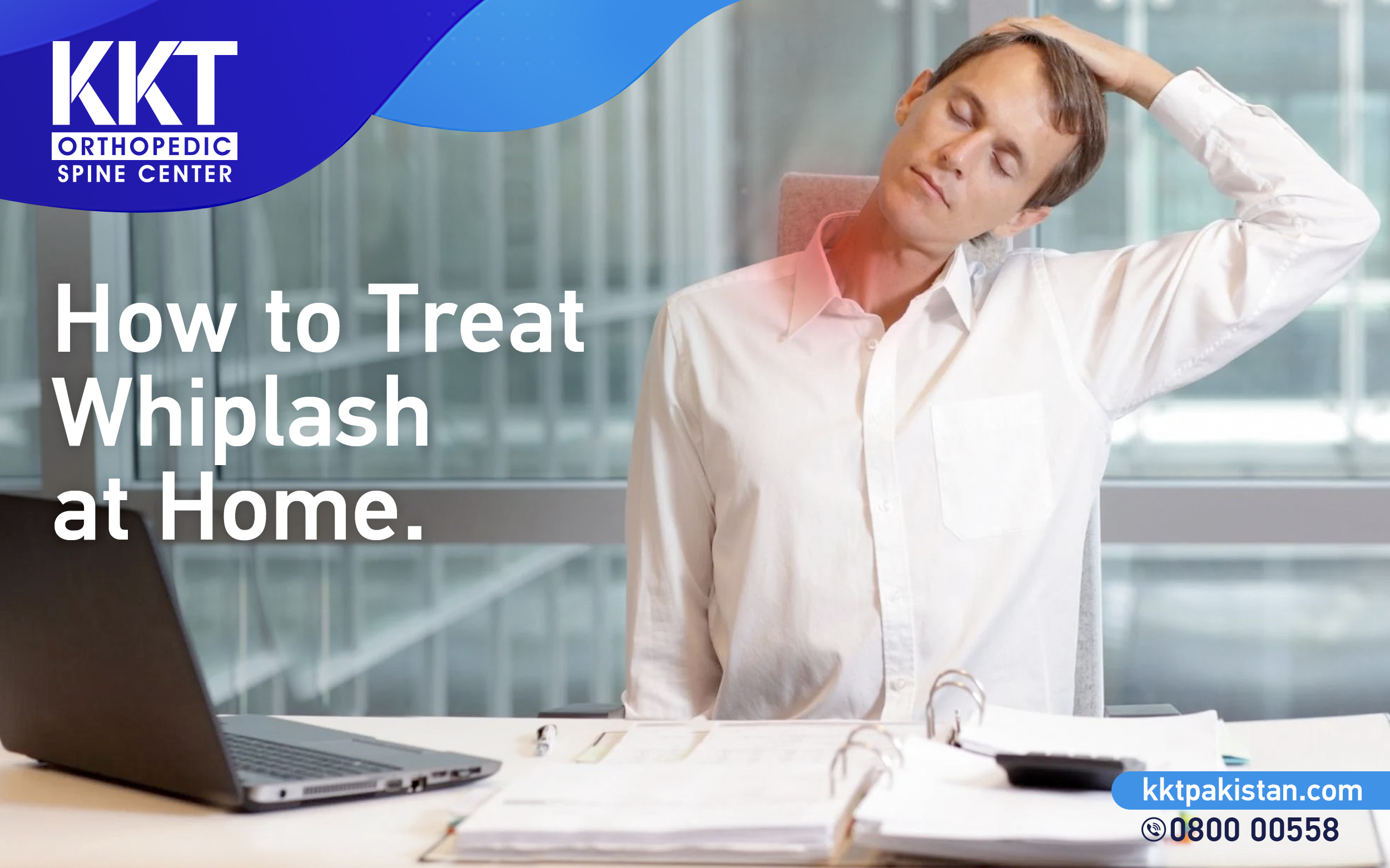 How to treat whiplash at home.