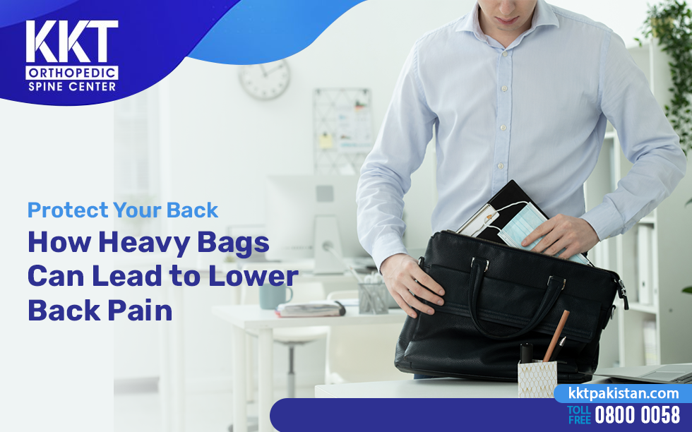 Heavy bags can cause lower back pain