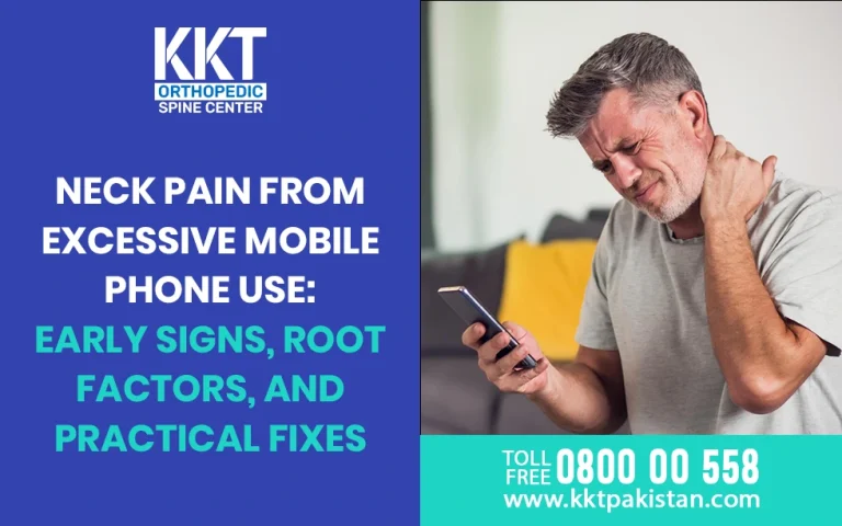 Neck pain from excessive mobile use
